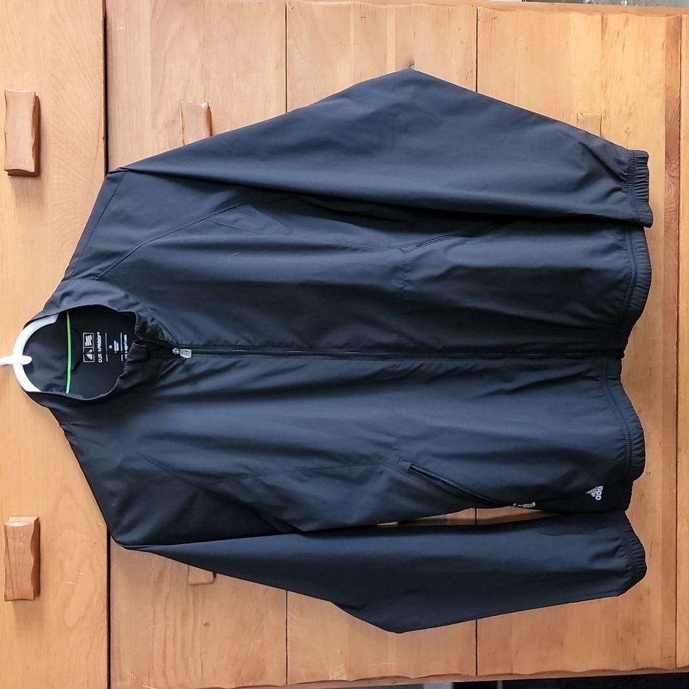 Adidas: ClimaProof Golf Windbreaker, Black, Medium